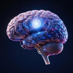the universe is a brain, hyperrealistic concept art, octane render, unreal engine 5, digital art hi