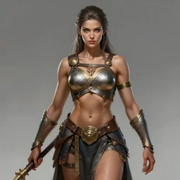 goddess of war, accurate anatomy, fitness body,  only two hands, highly detailed, digital painting, artstation, concept art, smooth, sharp focus, illustration, Unreal Engine 5, 8K, art by art by artgerm and greg rutkowski and edgar maxence