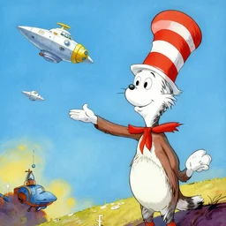 Nyaung Ohnak in the style of Dr. Seuss, starships, painting by Ralph McQuarrie