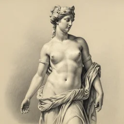 realism drawing of the greek god aphrodite, hyper realistic, amazing detail, in the the style of casey baugh