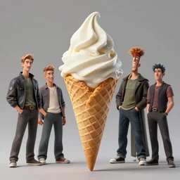 full body anthropomorphic ice cream cone resembling rob lowe!, charlie bowater, artgerm, ilya kuvshinov, krenz cushart, ruan jia, realism, ultra detailed, 8 k resolution