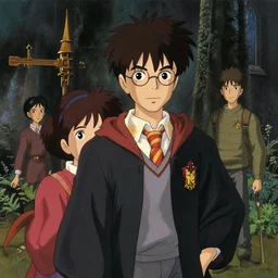 film still of Harry Potter and the Chamber of Secrets Artwork by Dice Tsutsumi, Makoto Shinkai, Studio Ghibli, Cinematic composition