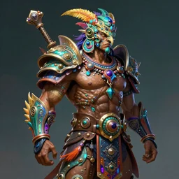 hyper detailed ultra sharp quetzalcoatl warrior trance man. trending on artstation, warpaint aesthetic, earthwave, colorful, neon, ornate, intricate, digital painting, concept art, smooth, sharp focus, illustration, art by artgerm and greg rutkowski and h. r. giger, 8 k