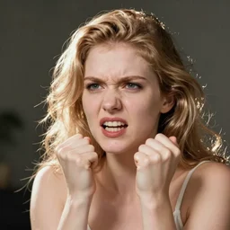 person reacting from a crypto scam, angry