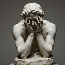 a sculpture representing the feeling of anguish