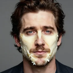 dish of jake gyllenhaal's face fused with halloumi cheese ( ( white halloumi cheese hybrid with jake gyllenhaal face ) ), jake gyllenhaal sentient cheese man, by greg rutkowski