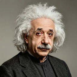 casual einstein portrait