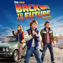 “the new Back to the Future movie poster, 2023”