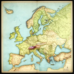 old pirates map of the Nordic region
