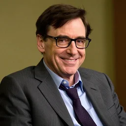 cinematic still of jim carrey as stephen hawking smiling