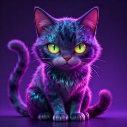 god of cats, neon, trending on artstation,, very sharp, detailed, high quality, by greg rutkowski, artgerm