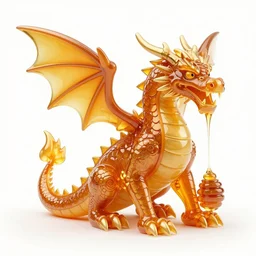 a dragon made of honey, sigma 2 4 mm f / 8 1 / 1 0 0 0 sec shutter speed, high speed photography, magic realism, shutterstock contest winner, creative commons attribution, benoit b mandelbrot, behance hd, yellow background
