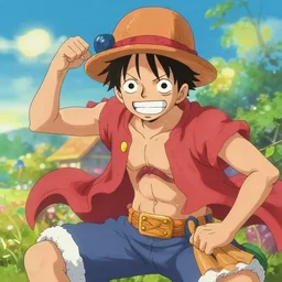 luffy by studio ghibli