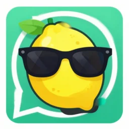 WhatsApp sticker pack of lemons wearing sunglasses