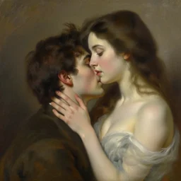 breathtaking detailed soft painting of your head turns away, the new love, your head turns back, the novel love, rembrandt style, elegant, highly detailed, artstation, concept art, matte, sharp focus, art by luis royo and tom bagshaw, and greg rutkowski
