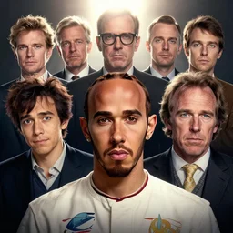 highly detailed vfx portrait of lewis hamilton, stephen bliss, greg rutkowski, loish, rhads, beeple, makoto shinkai, tom bagshaw, alphonse mucha, sharp focus, art by artgerm and greg rutkowski, stanley kubrick, backlit, harsh overhead sunlight,