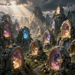 thousands of magic portals open to new worlds