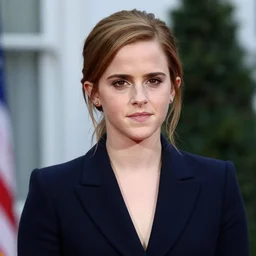 portrait photo of president emma watson, photo by pete souza for the white house