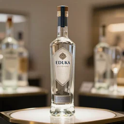 the most beautiful vodka bottle, photorealistic, showcase