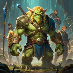 zelda fantasy art golem monster troll, global illumination ray tracing hdr fanart arstation by sung choi and eric pfeiffer and gabriel garza and casper konefal