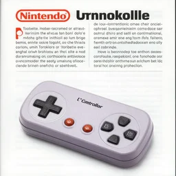 page to introduce the controller, nintendo magazine, 1 9 9 0.
