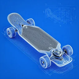 blueprint for electric skateboard