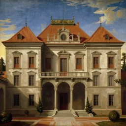 high detail mansion by Michelangelo Merisi da Caravaggio,
