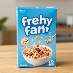 fresh fishy fish cereal box