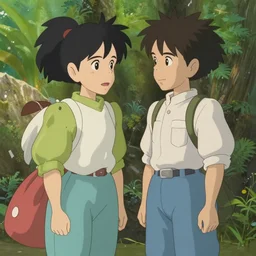 still image from the new studio ghibli animated film'spce balls'