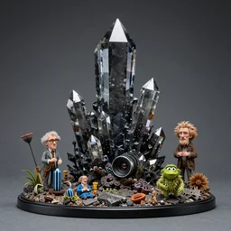 product photography of a fantasy diorama of the dark crystal, zeiss lens, detailed, centered, by erwin olaf, joop geesink, wes anderson, jim henson, brian froud, breathtaking, 8 k resolution, extremely detailed, beautiful, establishing shot, realistic materials, hyperrealistic