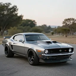 concept for an american muscle car inspired by a toyota supra