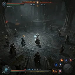a stunning screenshot of a boss arena in darksouls