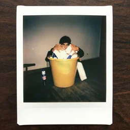 found polaroid of weird trash humpers