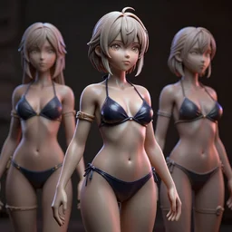 cgsociety, by wlop, ilya kuvshinov, krenz cushart, greg rutkowski, trending on artstation. zbrush sculpt, octane, maya, houdini, vfx. cute anime anime girl wearing latex bikini. cinematic dramatic atmosphere, sharp focus, volumetric lighting.