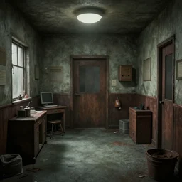 “The backrooms, photorealistic, 8k, very detailed”