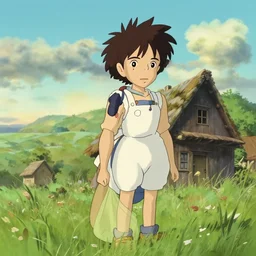 still from studio ghibli movie little house on the prairie, Hayao Miyazaki, studio ghibli still