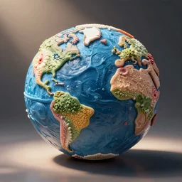the earth made out of candy