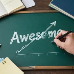 awesome math symbols math graphs on the desk digital art