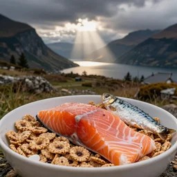 salmon and sardine cereal