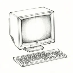 technical drawing of a computer from 1985