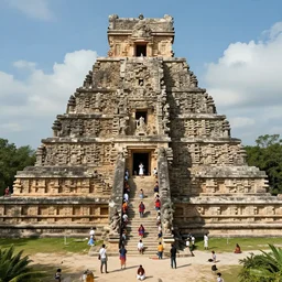 symmetry!! a mayan temple full of people worshiping, surreal, dreamlike, lucid dream, very detailed, perfect lighting, perfect composition, 4 k, artgerm, derek zabrocki, greg rutkowski