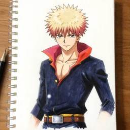 gaara redrawn as mob psycho