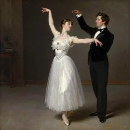 Richard Schmid and Jeremy Lipking victorian genre painting full length portrait painting of a young beautiful woman dancer