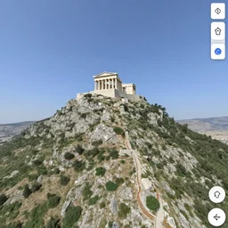 mount olympus seen from above, google maps, greek mythology, real