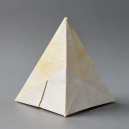 pyramid origami, photorealistic, hd, trending on artstation