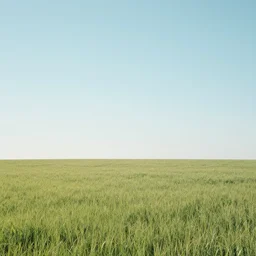 phot of a simple dreamlike expansive empty field with no trees