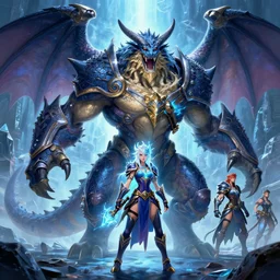 diablos boss of monster hunter world iceborn worldboss guild raid digital painting bioluminance alena aenami artworks in 4 k rtx hdr design by lois van baarle by sung choi by john kirby and artgerm style pascal blanche and magali villeneuve