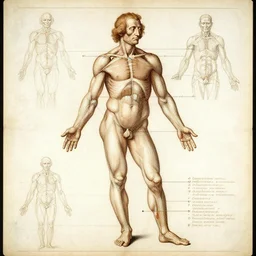 davincis male anatomy chart