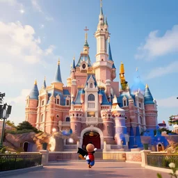 disney land, realistic, 8 k, extremely detailed, cgi, trending on artstation, hyper - realistic render, 4 k hd wallpaper, premium prints available, octane render, award winning, by greg rutkowski