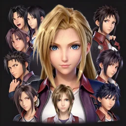 head to toe shot of aerith aeris by logan cure, BangkuART, sakimichan, yan gisuka, zeronis, dan eder, nick silva, Ja Mong, 4k, artstation